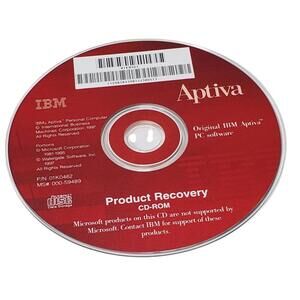 IBM Aptiva Product Recovery CD 1997 PN# 01K0462 MS# 000-59489
